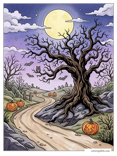 Colored example of this coloring page