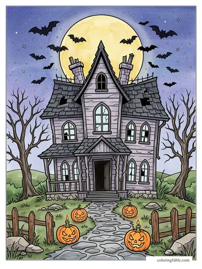Colored example of this coloring page