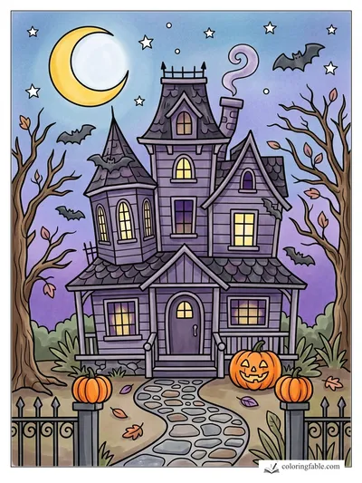 Colored example of this coloring page