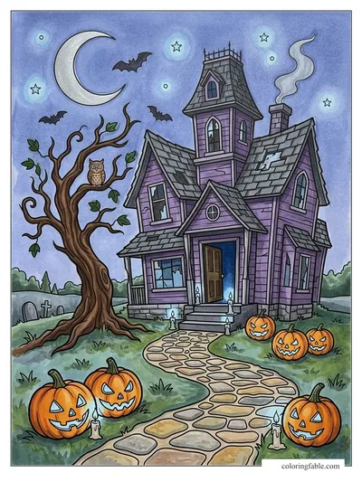 Colored example of this coloring page