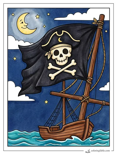 Colored example of this coloring page