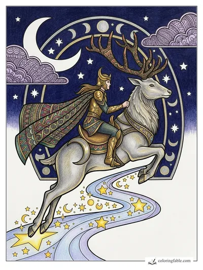 Colored example of this coloring page