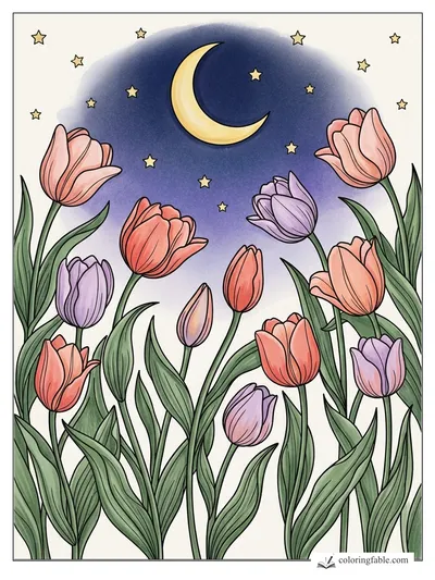 Colored example of this coloring page
