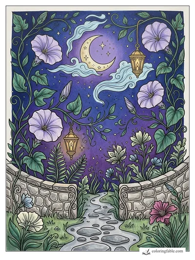 Colored example of this coloring page