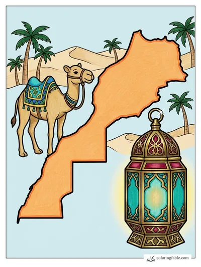 Colored example of this coloring page