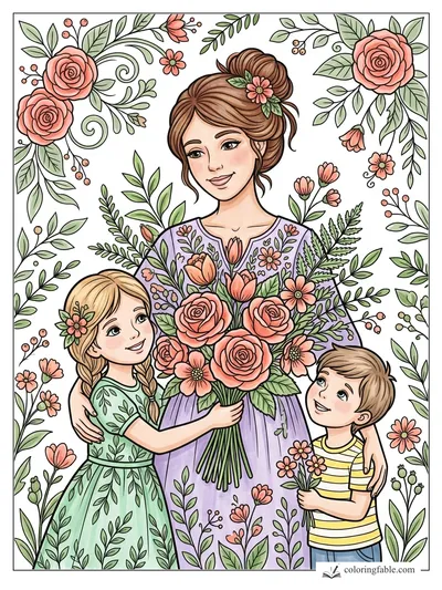 Colored example of this coloring page