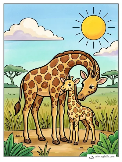 Colored example of this coloring page