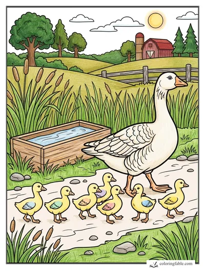 Colored example of this coloring page