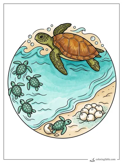 Colored example of this coloring page