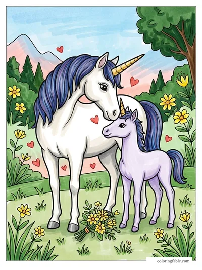 Colored example of this coloring page