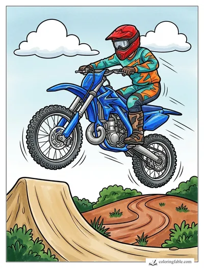 Colored example of this coloring page