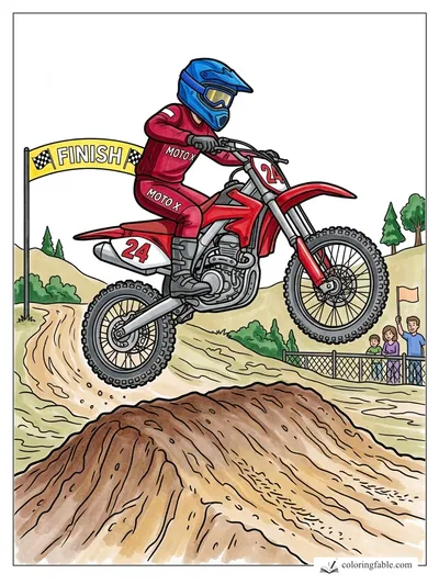 Colored example of this coloring page