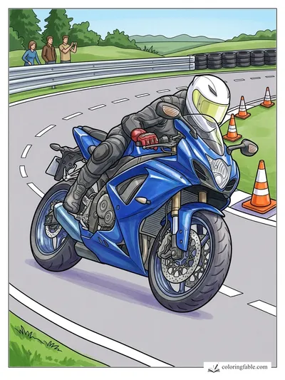 Colored example of this coloring page