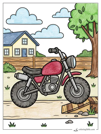 Colored example of this coloring page