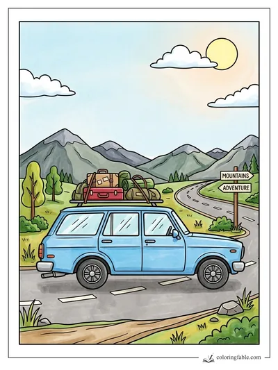 Colored example of this coloring page