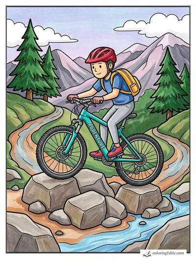 Colored example of this coloring page