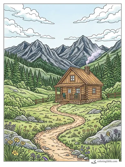 Colored example of this coloring page