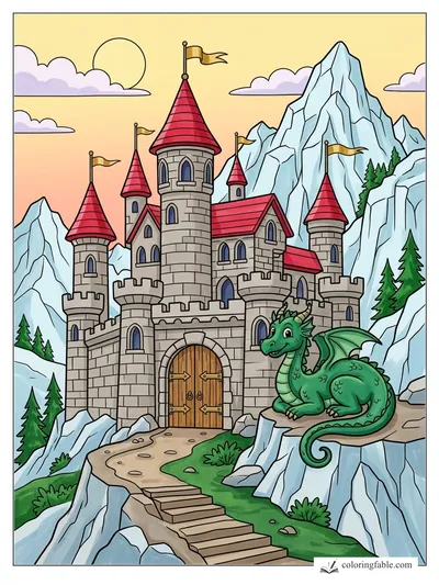 Colored example of this coloring page