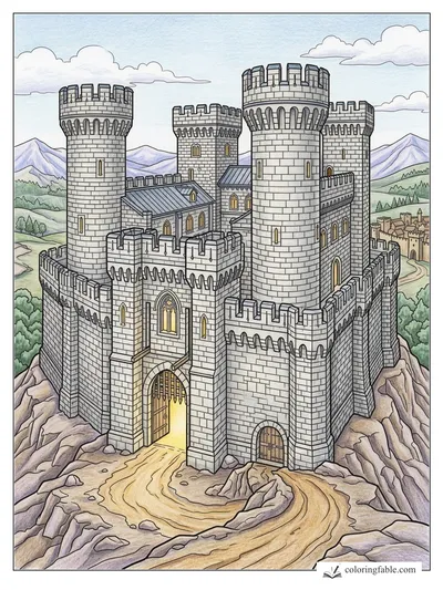 Colored example of this coloring page