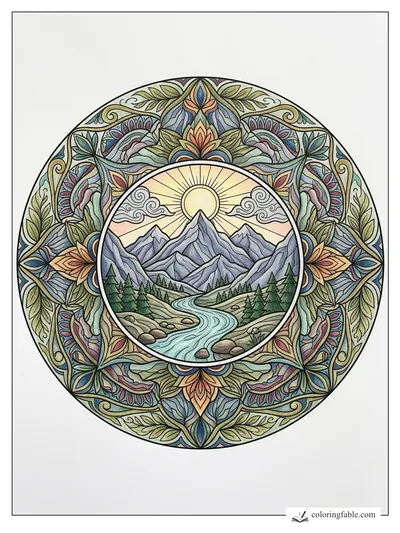 Colored example of this coloring page