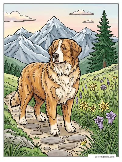 Colored example of this coloring page