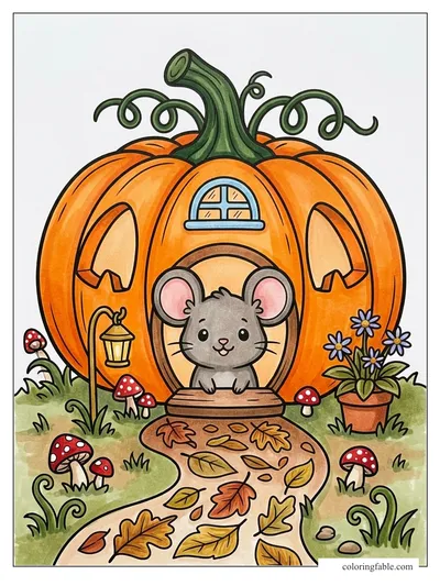 Colored example of this coloring page