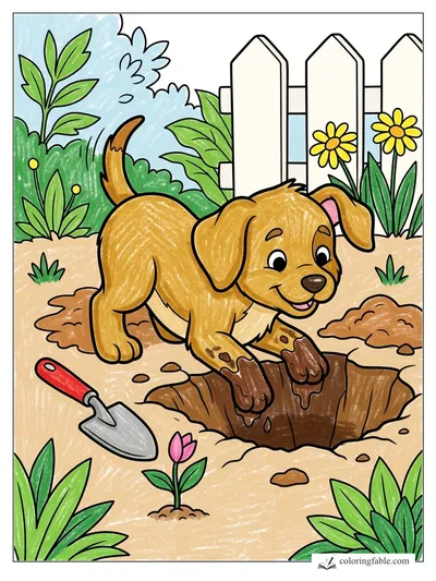 Colored example of this coloring page