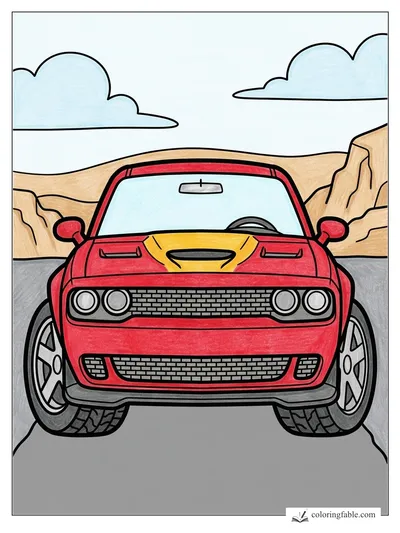 Colored example of this coloring page