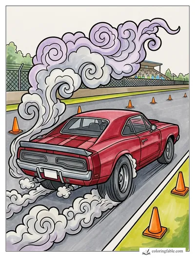 Colored example of this coloring page