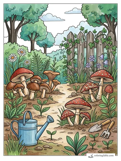 Colored example of this coloring page