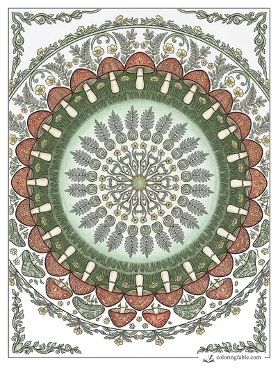 Colored example of this coloring page