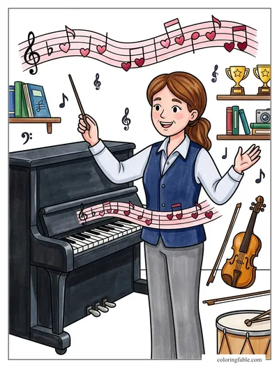 Colored example of this coloring page