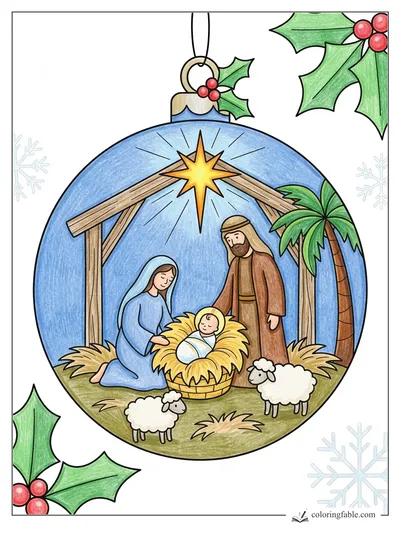Colored example of this coloring page