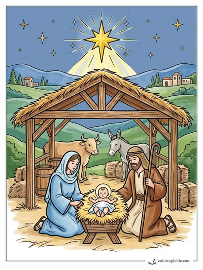 Colored example of this coloring page