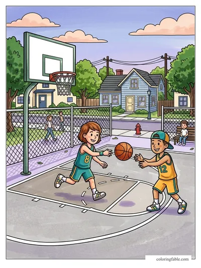 Colored example of this coloring page