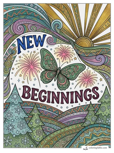 Colored example of this coloring page