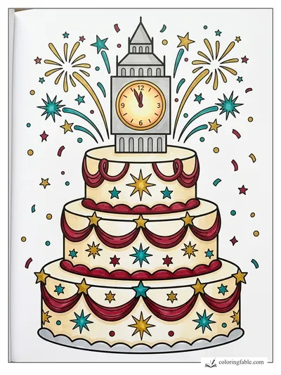 Colored example of this coloring page
