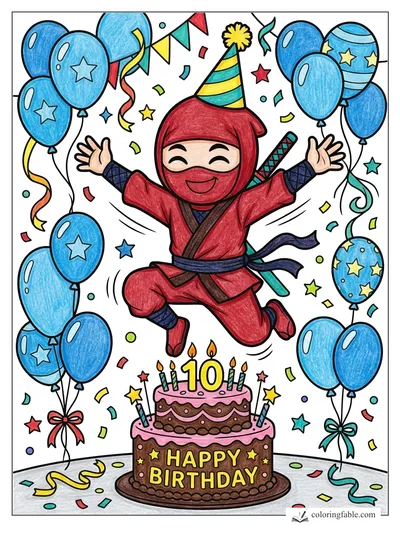 Colored example of this coloring page