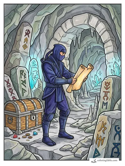 Colored example of this coloring page