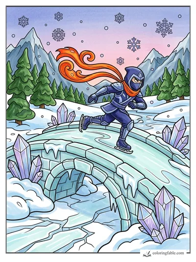 Colored example of this coloring page