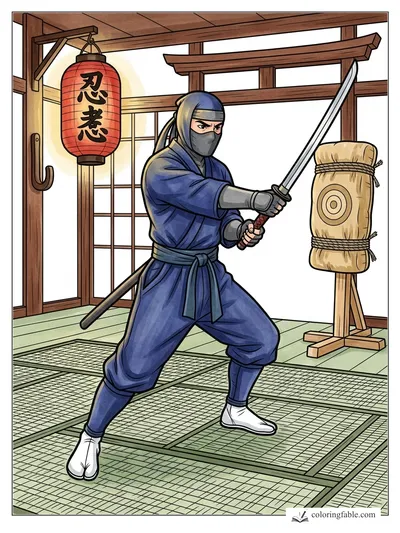 Colored example of this coloring page