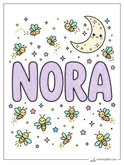 Colored example of this coloring page