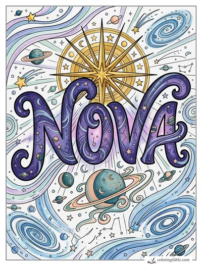 Colored example of this coloring page