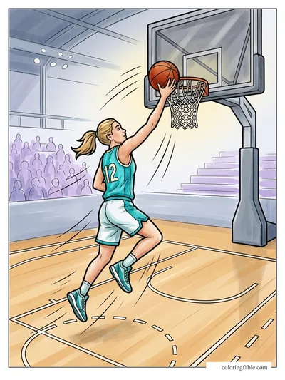 Colored example of this coloring page