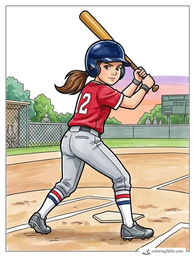 Colored example of this coloring page