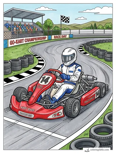 Colored example of this coloring page