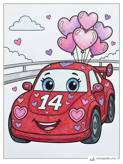 Colored example of this coloring page