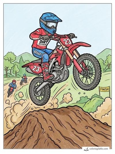 Colored example of this coloring page