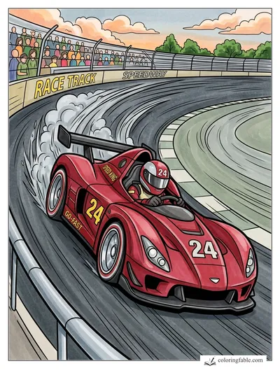 Colored example of this coloring page