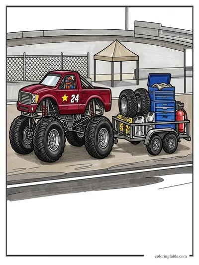 Colored example of this coloring page